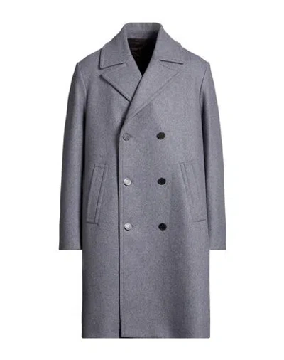 Messagerie Man Coat Grey Size 40 Wool, Polyamide, Cashmere In Gray