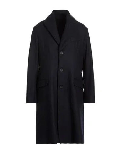 Messagerie Man Coat Midnight Blue Size 38 Virgin Wool, Polyamide, Wool