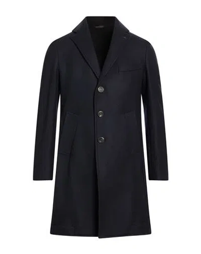 Messagerie Man Coat Midnight Blue Size 40 Wool, Polyamide, Cashmere
