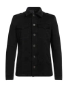Messagerie Luxe Fabrics Man Jacket Black Size 46 Cotton, Lyocell, Elastane In Black