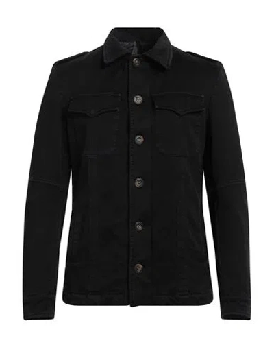 Messagerie Man Jacket Black Size 42 Cotton, Lyocell, Elastane