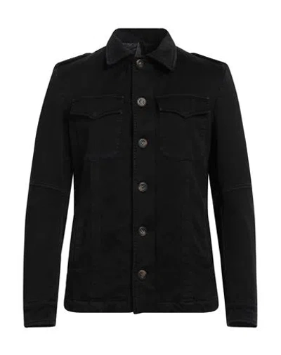 Messagerie Man Jacket Black Size 44 Cotton, Lyocell, Elastane