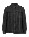 Messagerie Man Jacket Black Size M Cotton, Linen, Polyurethane