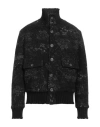 Messagerie Man Jacket Black Size Xl Wool, Hemp, Acrylic, Polyester, Virgin Wool In Black