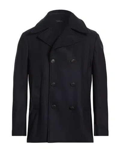 Messagerie Man Jacket Midnight Blue Size 38 Virgin Wool, Polyamide, Cashmere