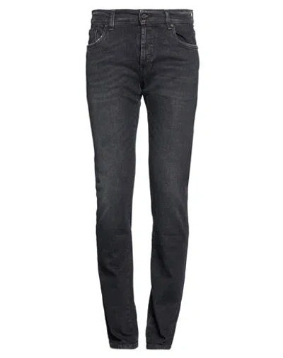 Messagerie Man Jeans Black Size 32 Cotton, Elastane