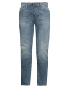 Messagerie Man Jeans Blue Size 30 Cotton, Elastane In Blue