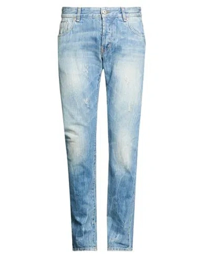 Messagerie Man Jeans Blue Size 32 Cotton, Elastane