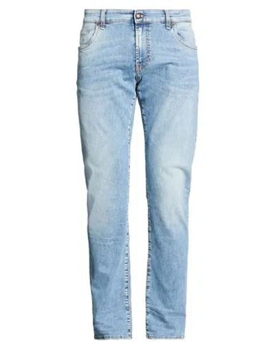 Messagerie Man Jeans Blue Size 32 Cotton, Elastane
