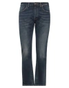 Messagerie Man Jeans Blue Size 32 Cotton, Elastane In Blue