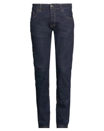 Messagerie Man Jeans Blue Size 33 Organic Cotton In Black