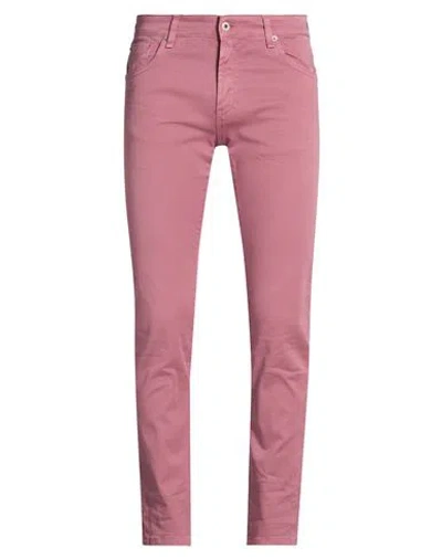 Messagerie Man Pants Antique Rose Size 32 Cotton, Elastane In Pink