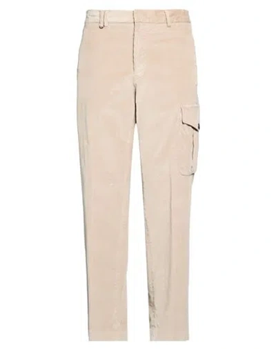 Messagerie Man Pants Beige Size 32 Cotton, Modal, Elastane In Neutral