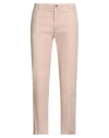 Messagerie Man Pants Beige Size 32 Hemp, Cotton, Elastane In Pink