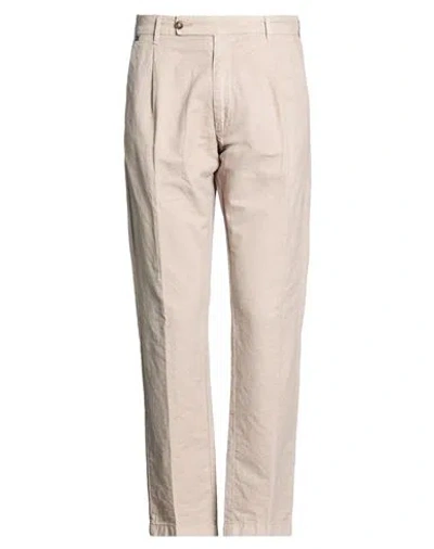 Messagerie Man Pants Beige Size 34 Cotton, Hemp In Gold