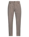 Messagerie Man Pants Beige Size 34 Virgin Wool, Cotton In Beige