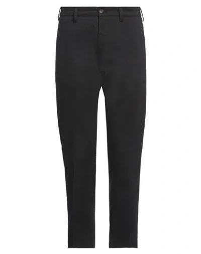 Messagerie Man Pants Black Size 38 Cotton, Elastane