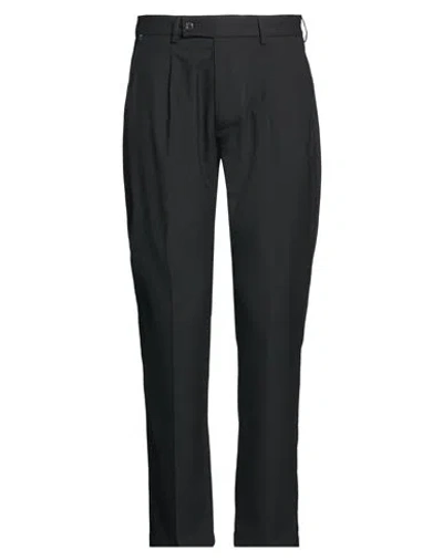Messagerie Man Pants Black Size 30 Viscose, Polyester, Wool, Elastane