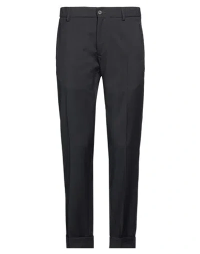 Messagerie Man Pants Black Size 32 Viscose, Polyester, Wool, Elastane In Gray
