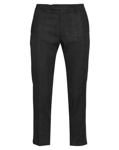 Messagerie Man Pants Black Size 32 Wool, Polyester, Elastane