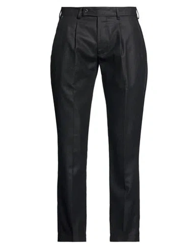 Messagerie Man Pants Black Size 34 Virgin Wool, Acrylic, Polyamide, Cashmere