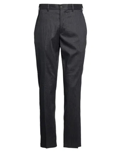 Messagerie Man Pants Black Size 36 Cotton, Polyamide, Elastane In Blue