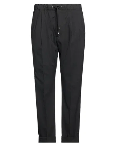 Messagerie Man Pants Black Size 36 Viscose, Polyester, Wool, Elastane