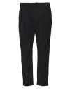 Messagerie Man Pants Black Size 38 Wool, Polyester, Lycra In Black