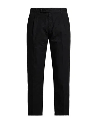 Messagerie Man Pants Black Size 40 Cotton, Hemp
