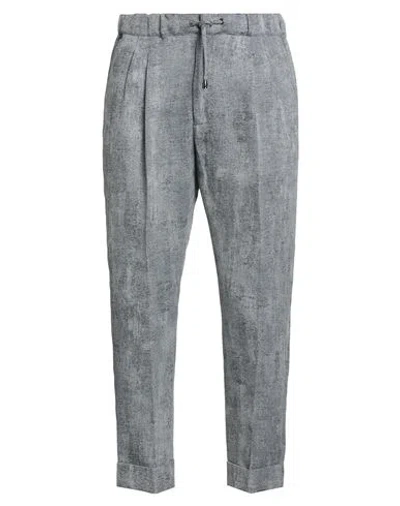 Messagerie Man Pants Blue Size 36 Cotton, Linen