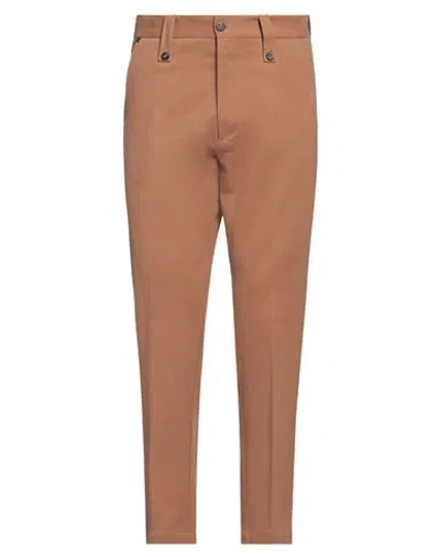 Messagerie Man Pants Brown Size 32 Cotton, Elastane