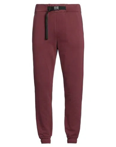 Messagerie Man Pants Burgundy Size L Cotton In Red
