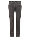 Messagerie Man Pants Charcoal Size 32 Cotton, Elastane