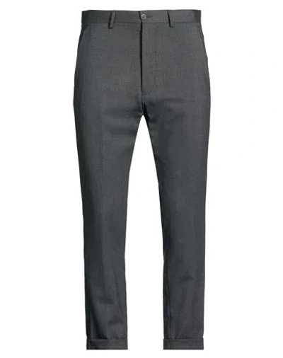 Messagerie Man Pants Charcoal Size 32 Polyester, Wool, Viscose, Elastane In Multi
