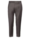 Messagerie Man Pants Dark Brown Size 38 Polyester, Viscose, Wool, Elastane