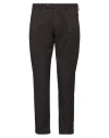 Messagerie Man Pants Dark Brown Size 34 Polyester, Viscose, Wool, Elastane In Brown