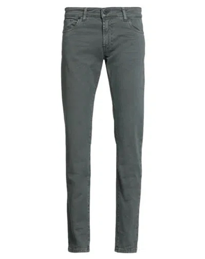 Messagerie Man Pants Dark Green Size 32 Cotton, Elastane