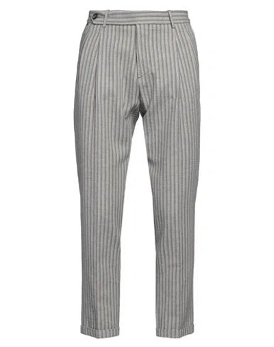 Messagerie Man Pants Grey Size 32 Cotton, Linen, Acrylic