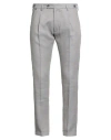 Messagerie Man Pants Grey Size 32 Linen, Cotton, Acrylic In Gray