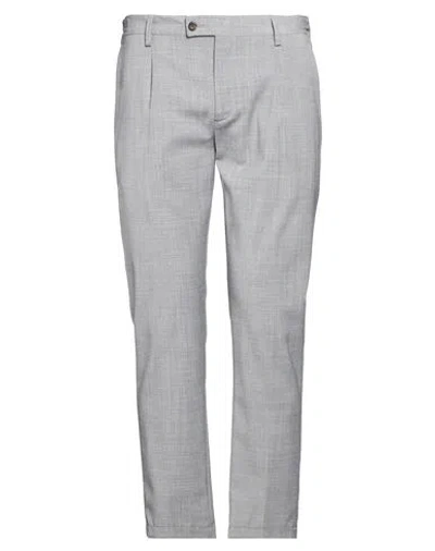 Messagerie Man Pants Grey Size 32 Wool, Polyamide, Elastane In Gray
