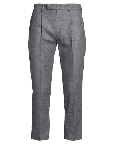 Messagerie Man Pants Grey Size 34 Virgin Wool, Acrylic, Polyamide, Cashmere In Gray