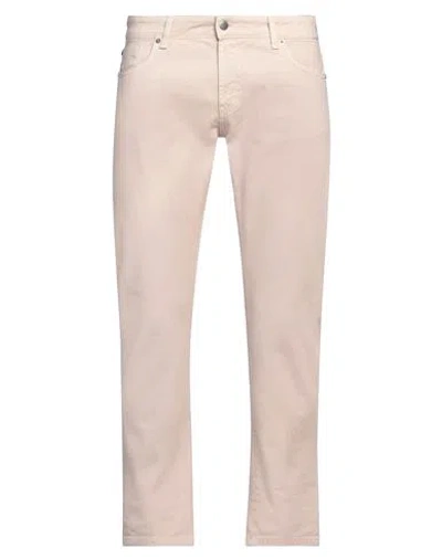 Messagerie Man Pants Ivory Size 33 Cotton, Elastane In White