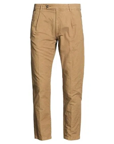 Messagerie Man Pants Khaki Size 32 Cotton, Hemp In Brown