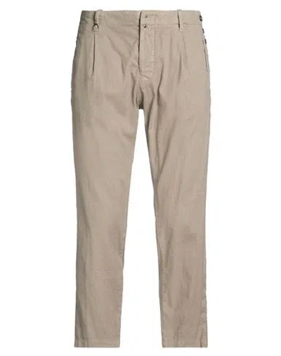 Messagerie Man Pants Khaki Size 32 Hemp, Cotton, Elastane In Brown