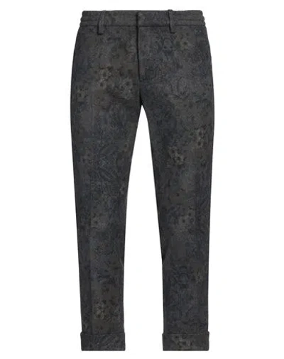 Messagerie Man Pants Lead Size 32 Wool, Polyester In Grey