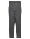 Messagerie Man Pants Lead Size 34 Wool, Polyester In Grey