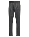 Messagerie Man Pants Lead Size 38 Wool, Polyester In Grey