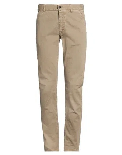 Messagerie Man Pants Light Brown Size 32 Cotton, Elastane In Beige