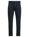 Messagerie Man Pants Midnight Blue Size 34 Cotton, Elastane In Blue