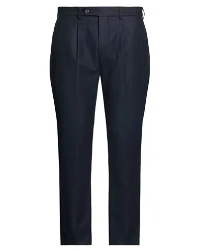 Messagerie Man Pants Midnight Blue Size 34 Virgin Wool, Acrylic, Polyamide, Cashmere